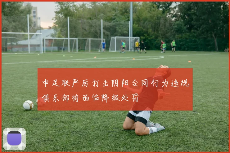 中足联严厉打击阴阳合同行为违规俱乐部将面临降级处罚
